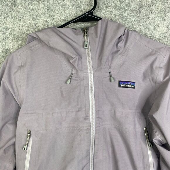 PATAGONIA Women's Purple Torrentshell H2NO Waterproof Full Zip Hoodie Jacket S - Picture 2 of 11